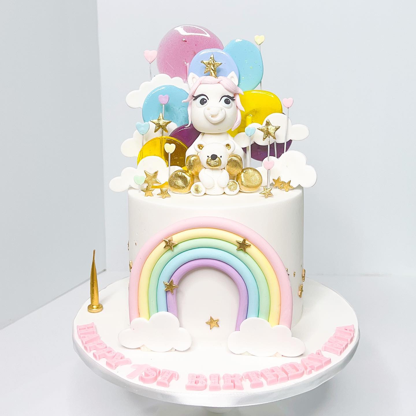 Update more than 86 rainbow unicorn birthday cake best - in.daotaonec